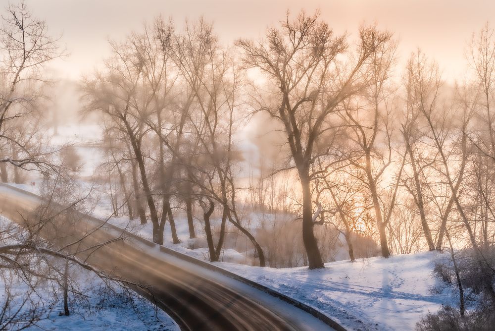 Морозная дымка.