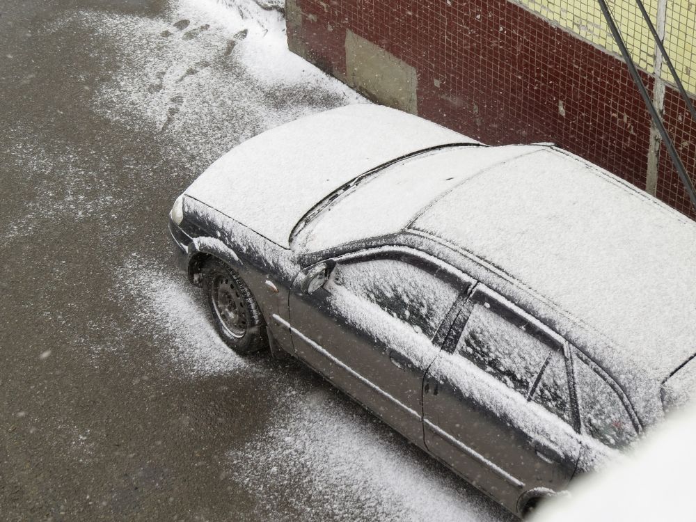 Заснеженное авто
