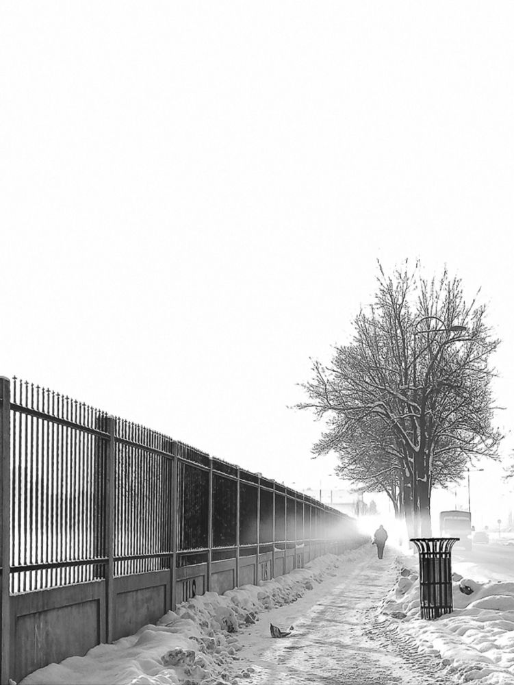 Sarajevo foggy street