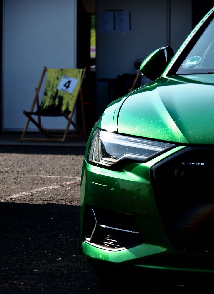 The green Audi Quattro