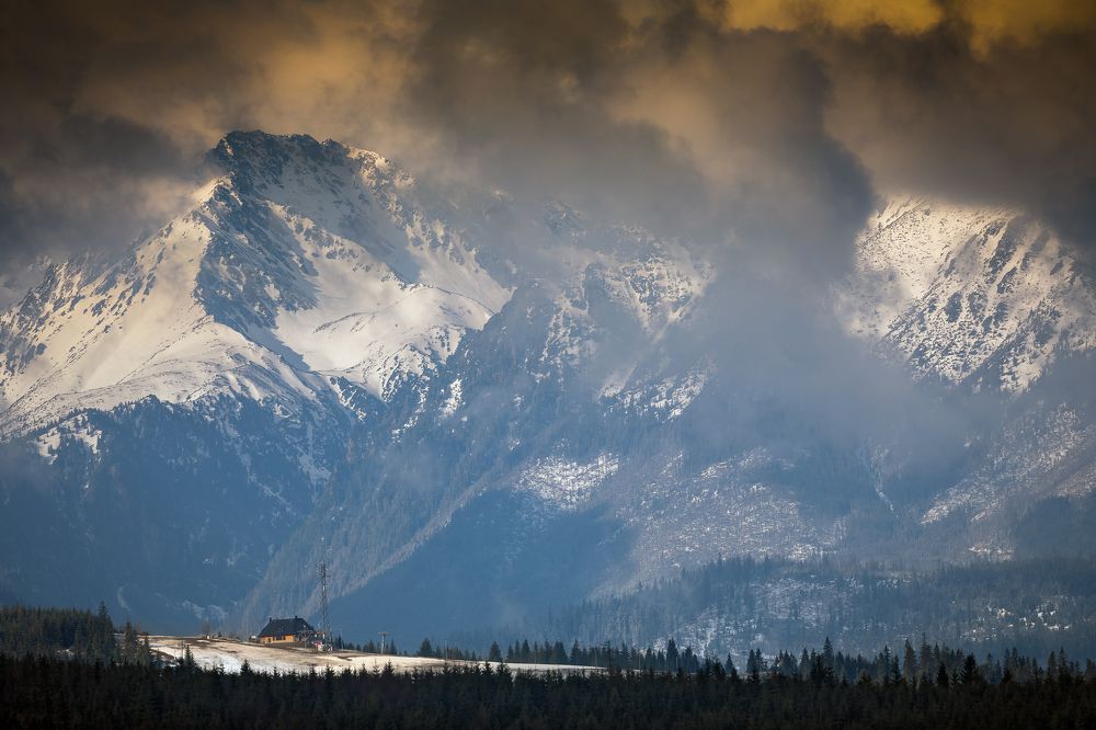 Sunrise in the mountains