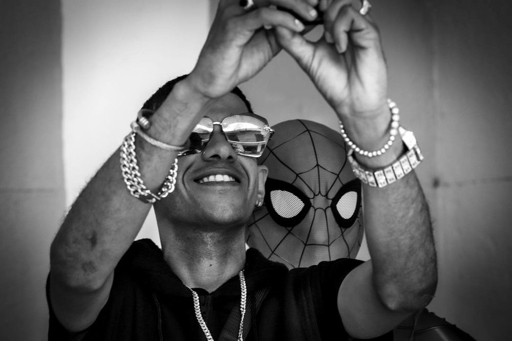 La selfi con el hombre araña