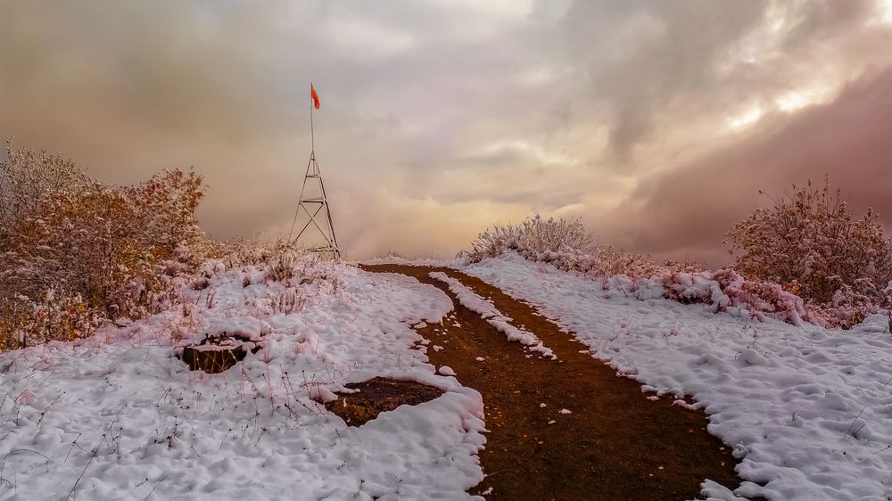 На вершине горы Сыркаши.