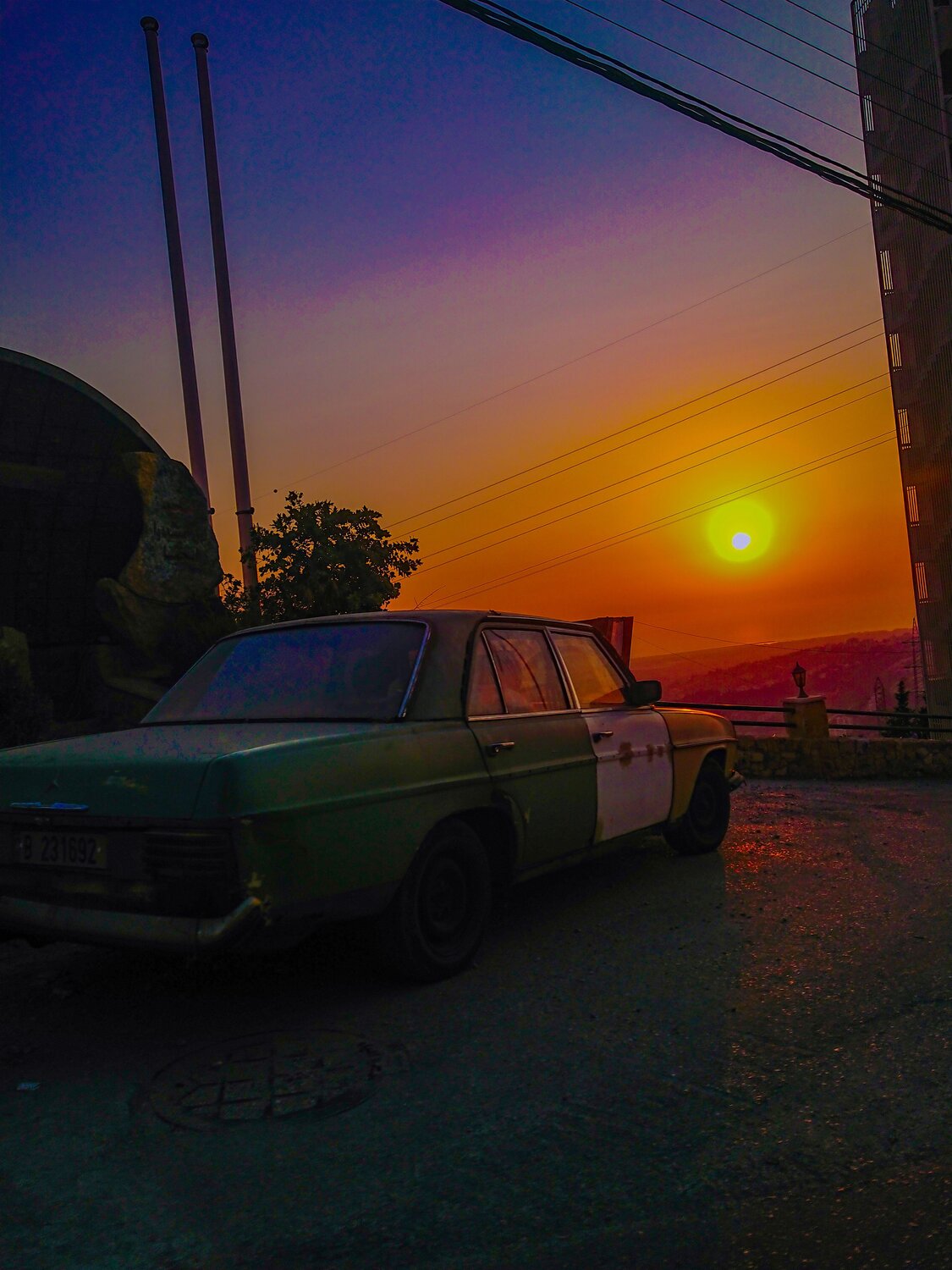 nostalgic sunset