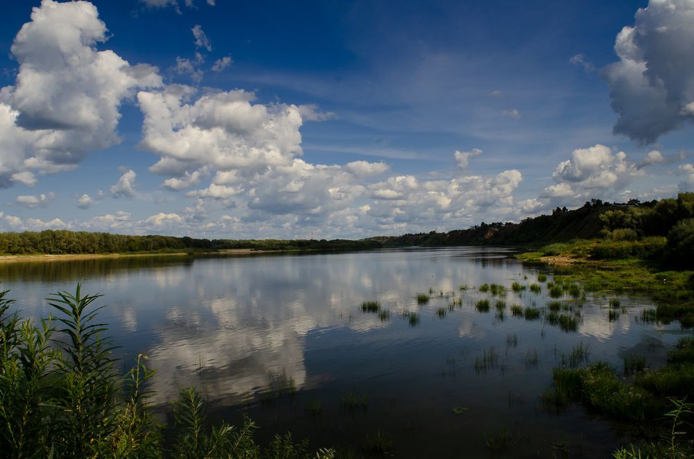 in the silvery clouds