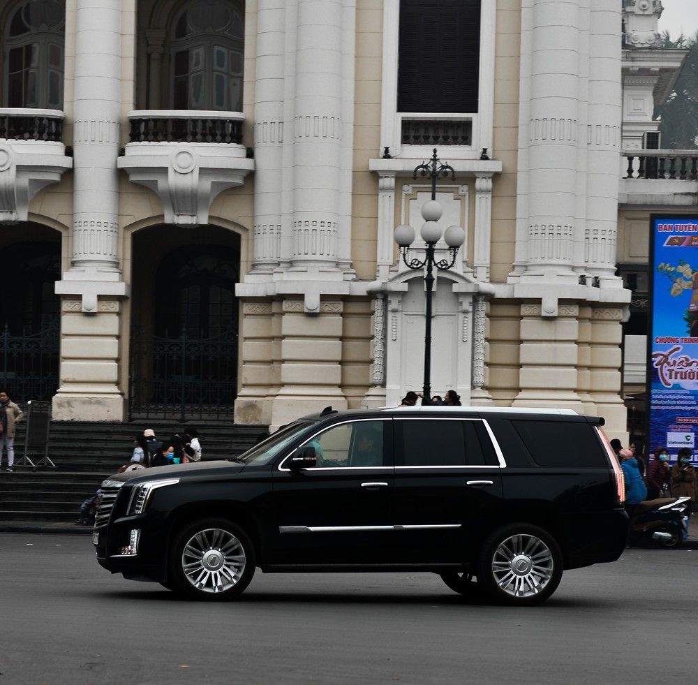 Cadillac Escalade with Hanoi Opera House