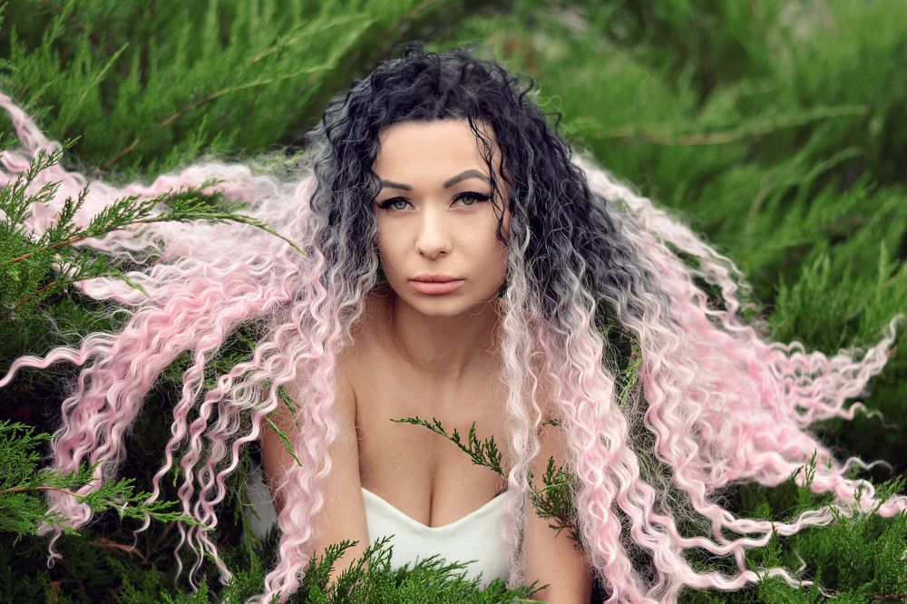 Розовая пудра