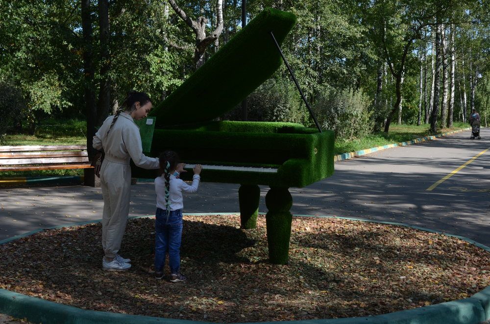 music lesson in the park