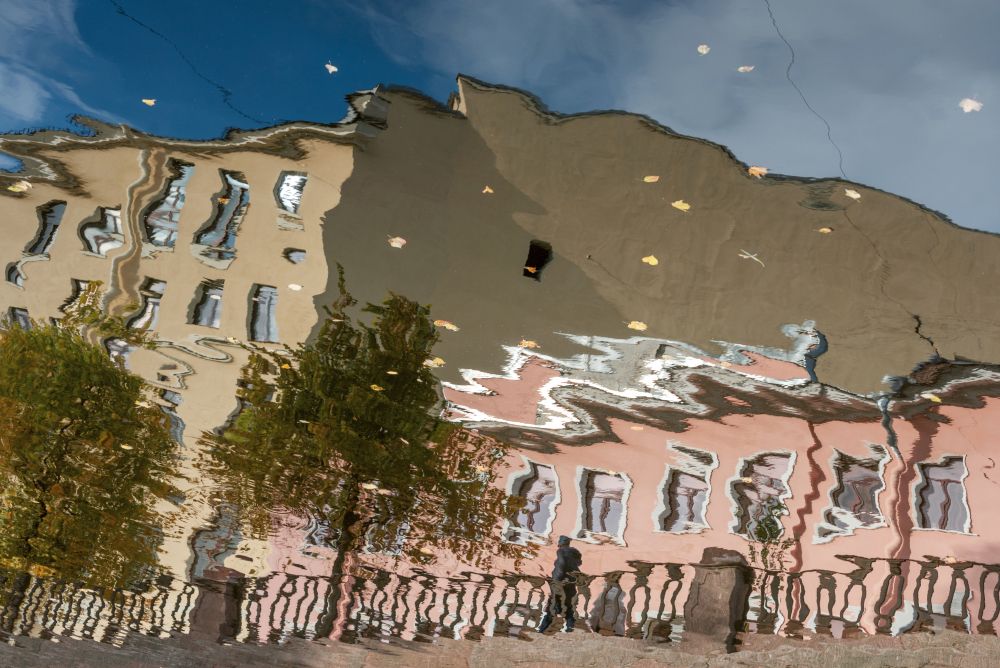 Ветренный день. Осенний Петербург