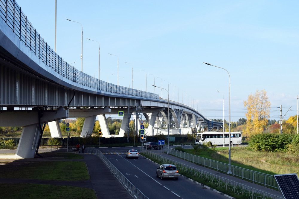 Красавец мост в Дубне.