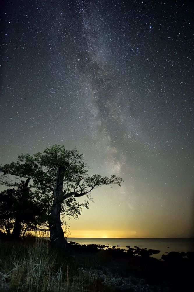 Milky way over Baltic sea