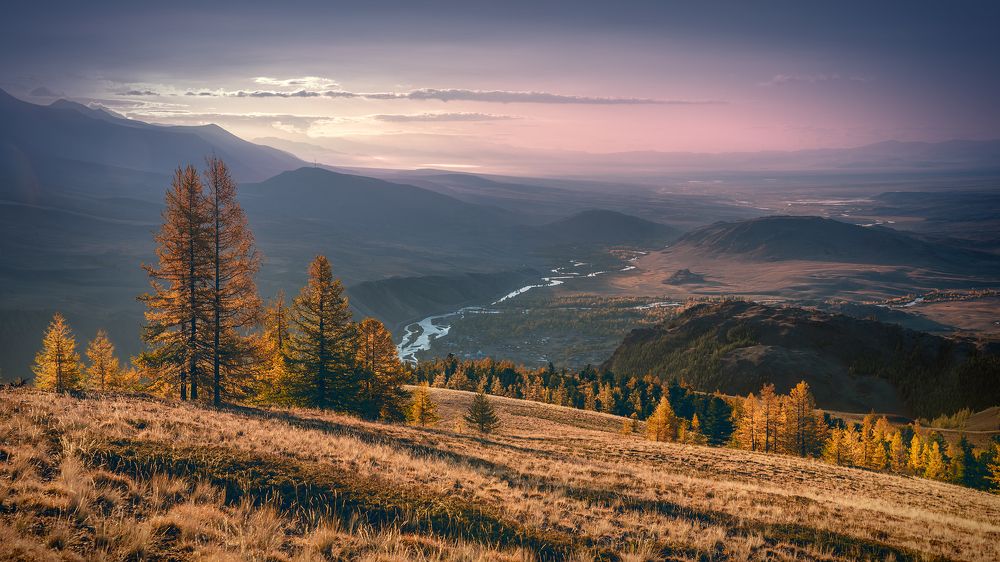 Чуйская степь в осенних красках