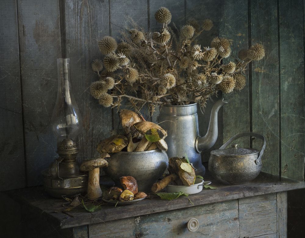 С подберёзовиками и мордовником