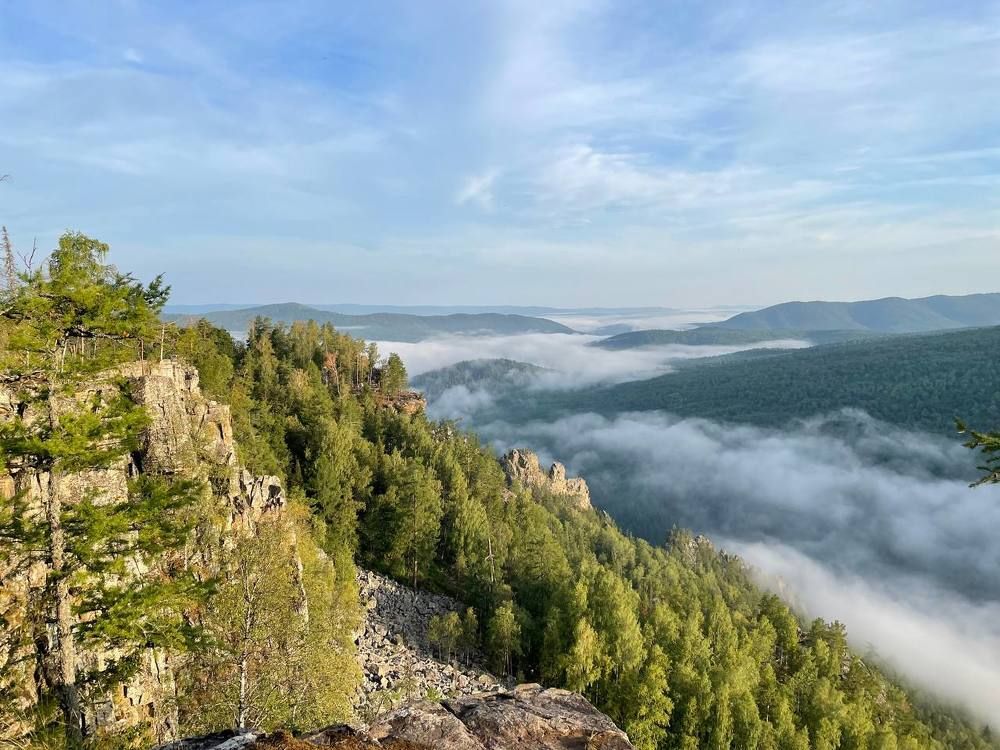 Dawn in the mountains