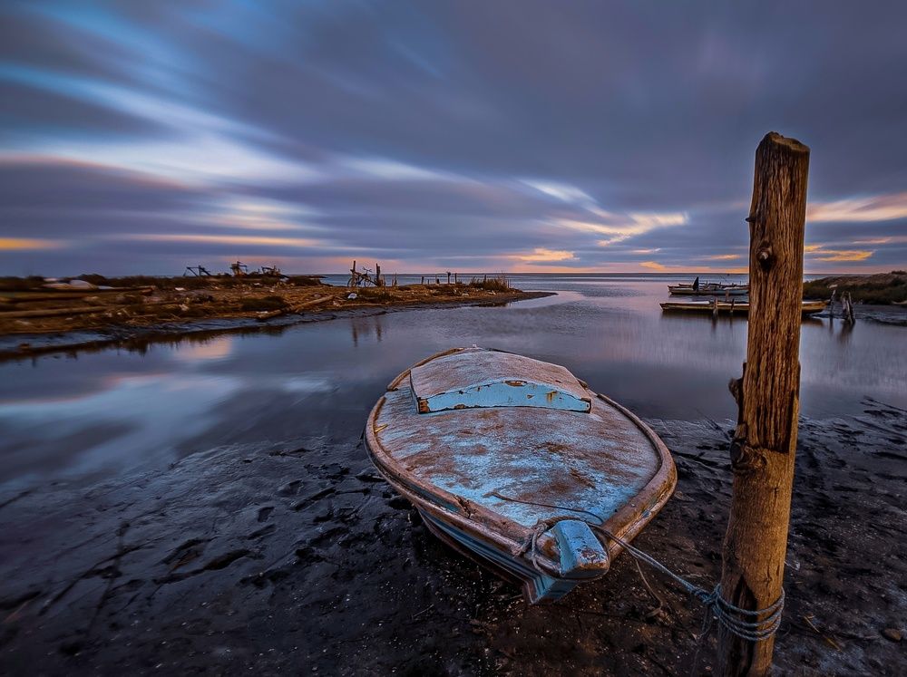 Sunset from Lake Burullus, Egypt