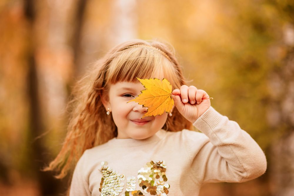 Детский осенний портрет