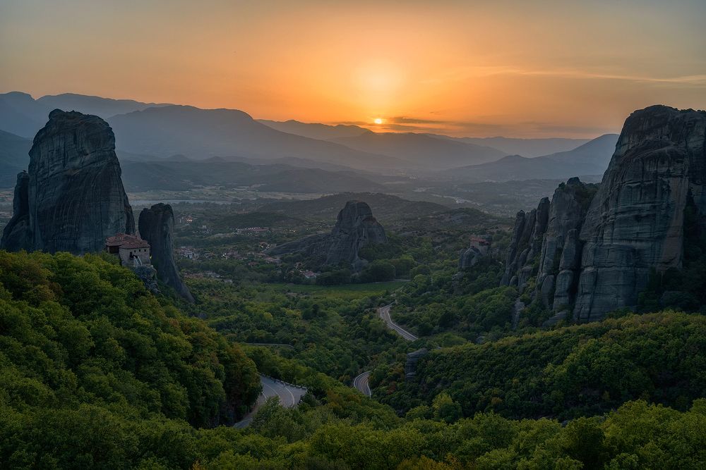 Meteora Sunset