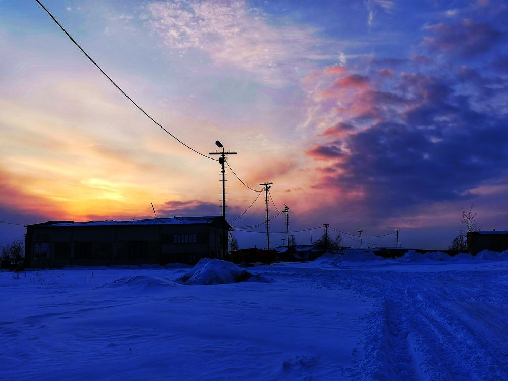 Зимний пейзаж. Winter landscape