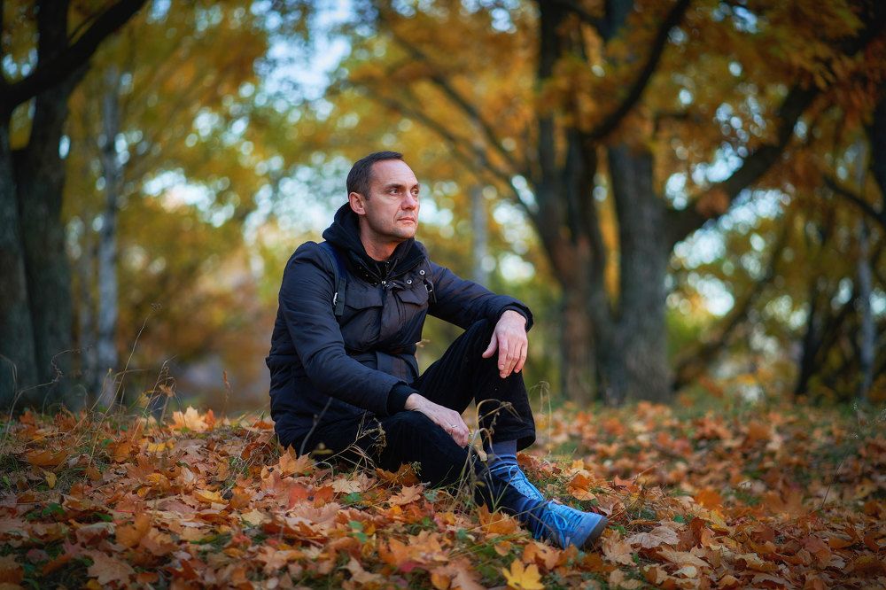 Автопортрет... В вечерних лучах...