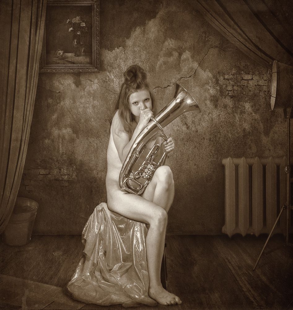 Blowing into the pipe