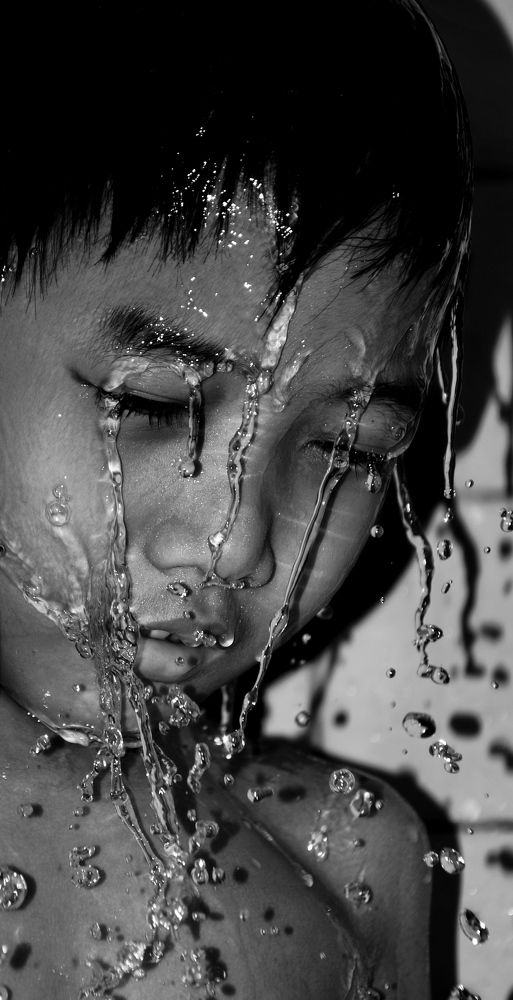 A Boy Take a Shower