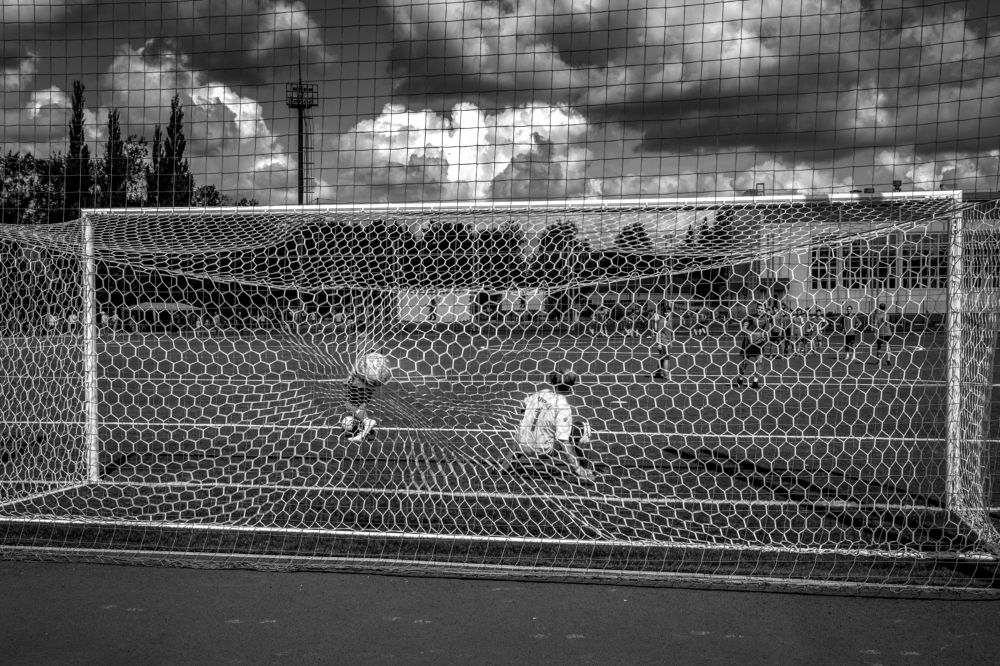 На тренировке