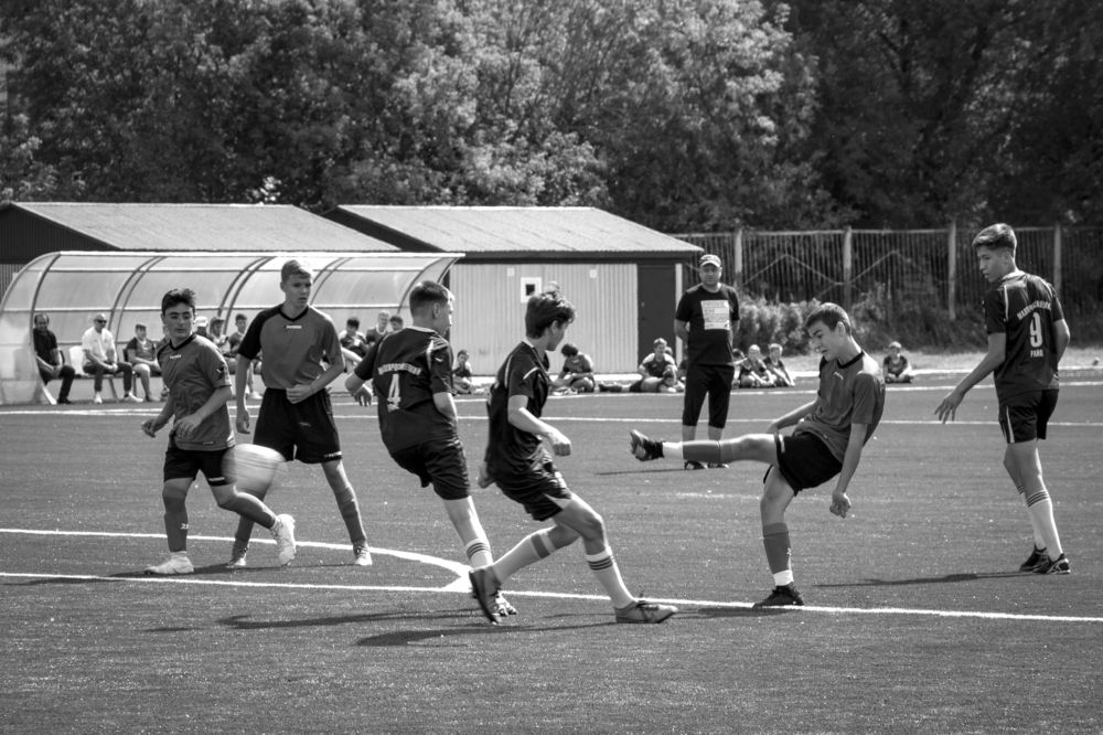 На тренировке