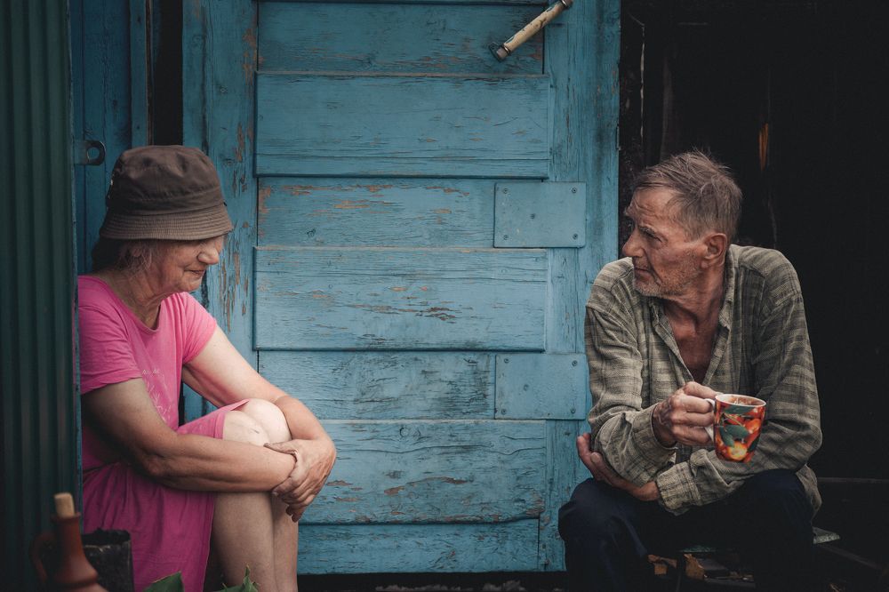 Беседа во дворе