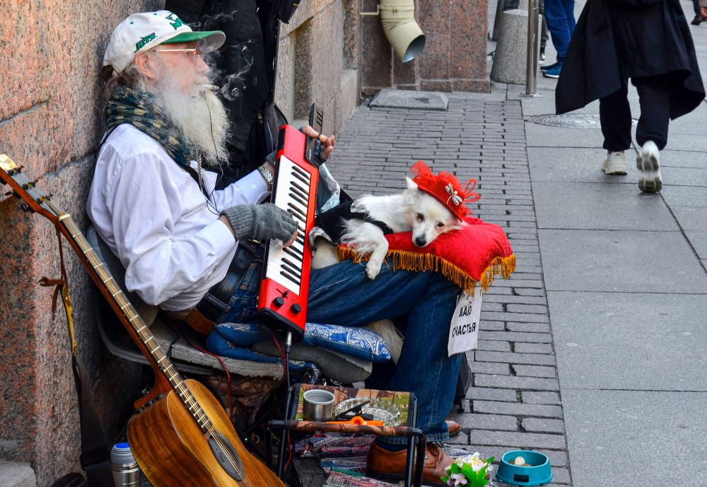 уличный музыкант