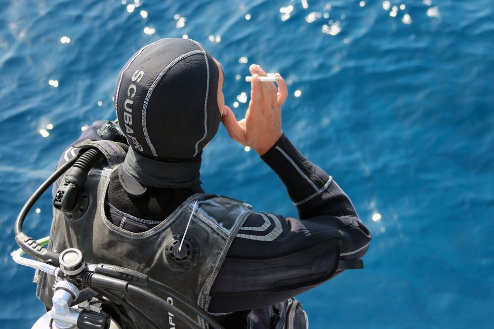 Smoking перед заплывом