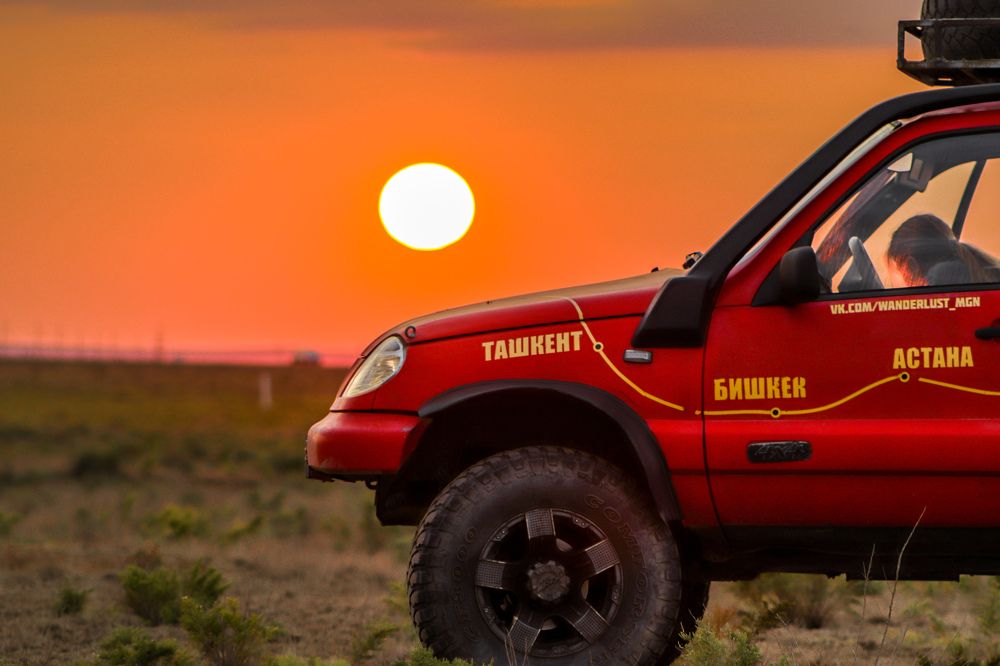 Закат в Калмыкии