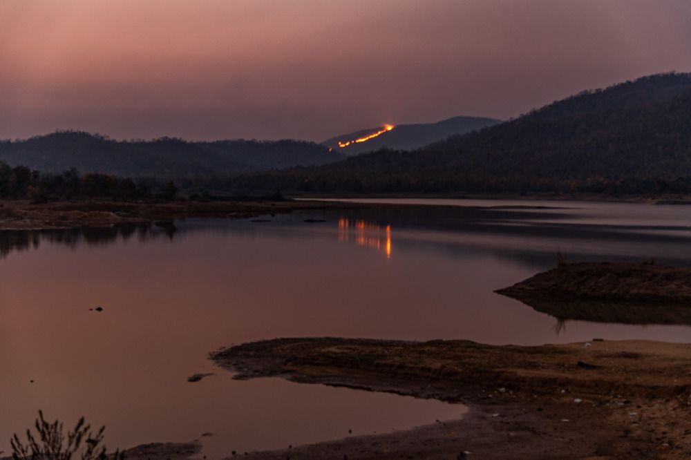 Fire in the mountain