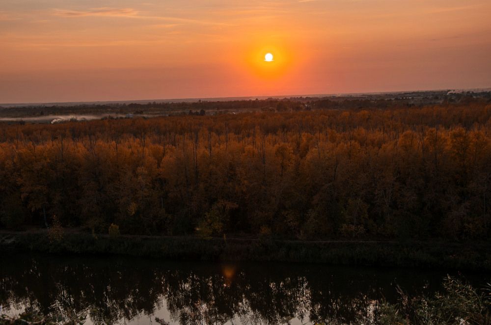 Осенний закат...