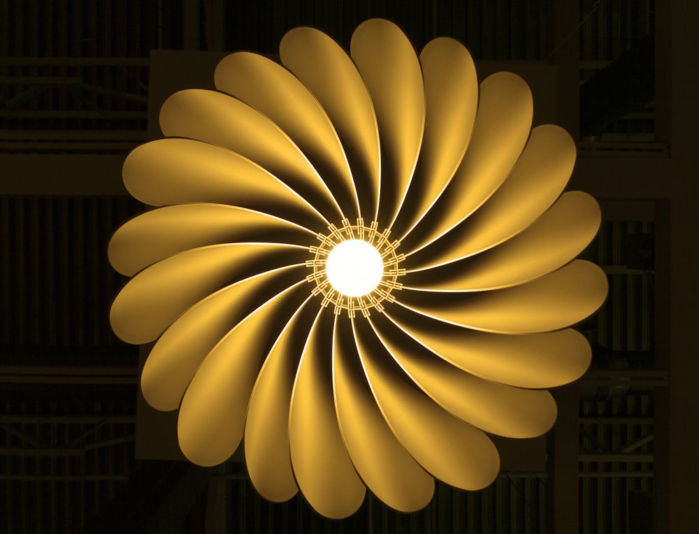 The turbine of the ventilation system.