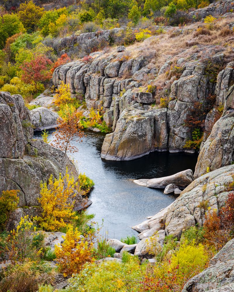 Autumn Petropavlivka canyon