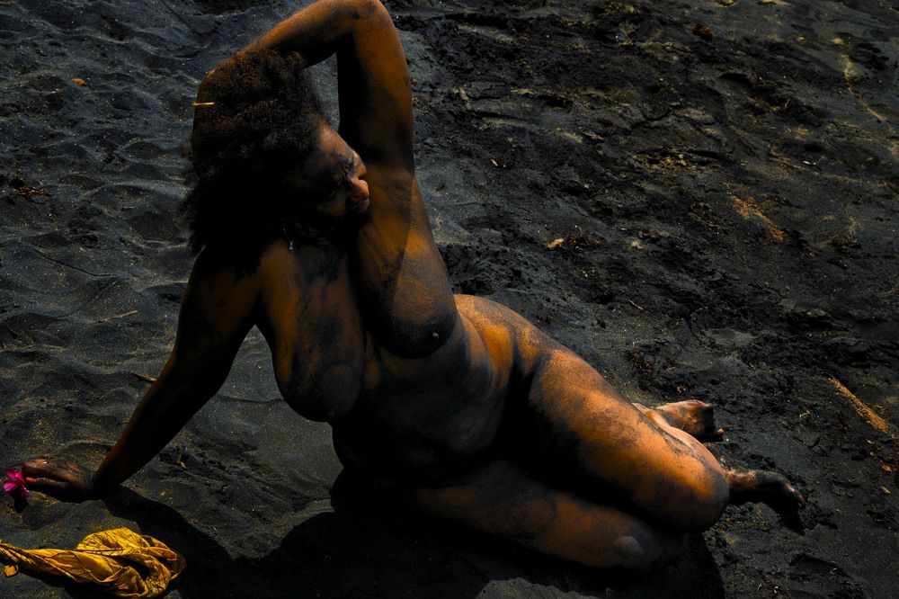 Mayra en Playa Negra