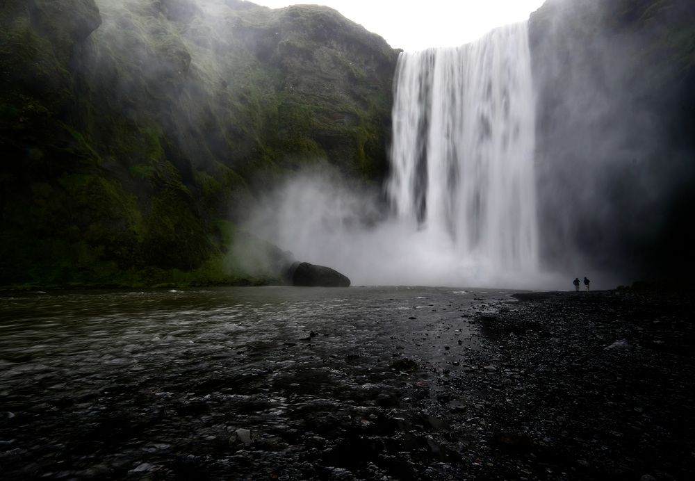 Two by the waterfall