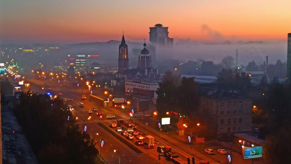 Рассвет в Подмосковье