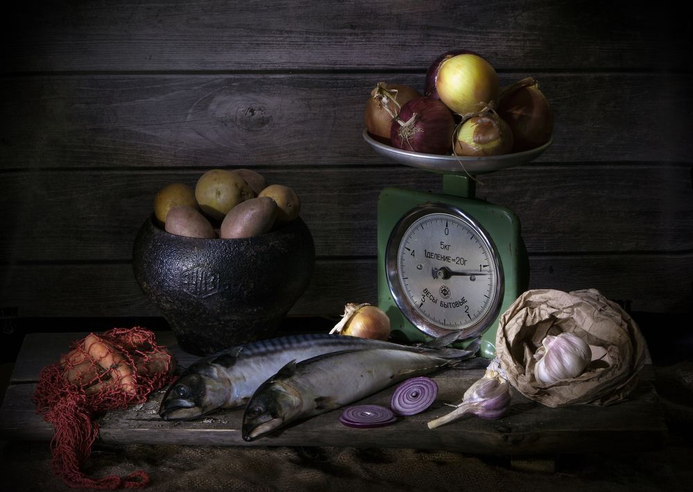 Натюрморт с рыбой