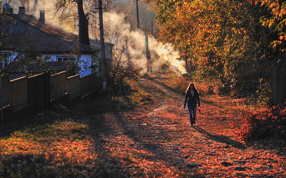 Осень на заречной улице
