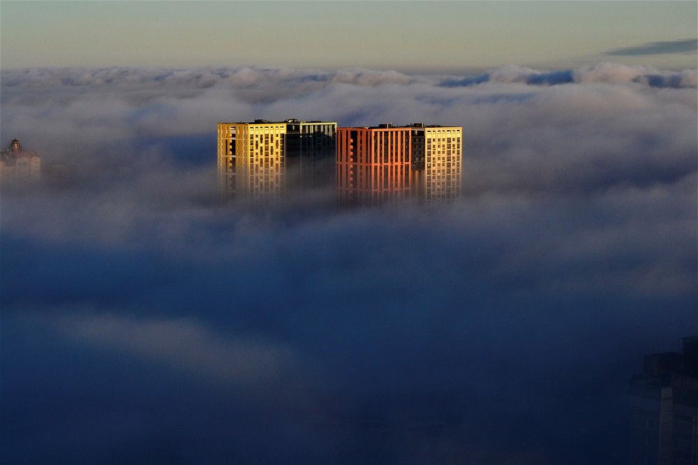 Туманное утро в Перми