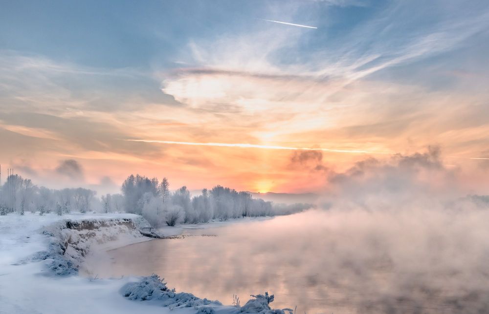 Заря над Енисеем