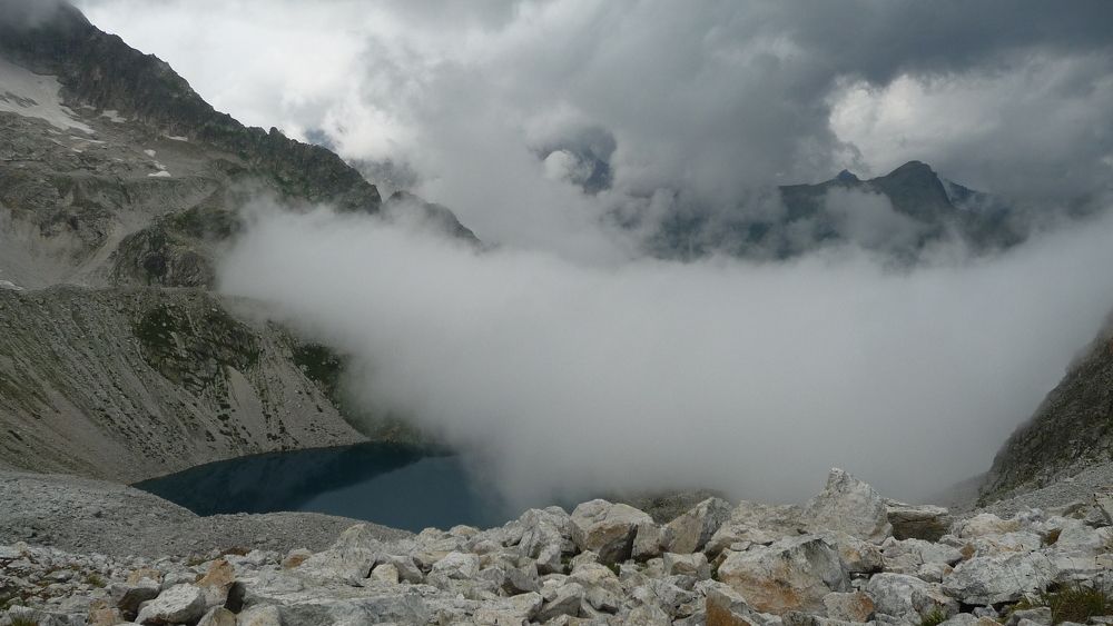 Хрустальное озеро, Домбай, Карачаево-Черкесская республика