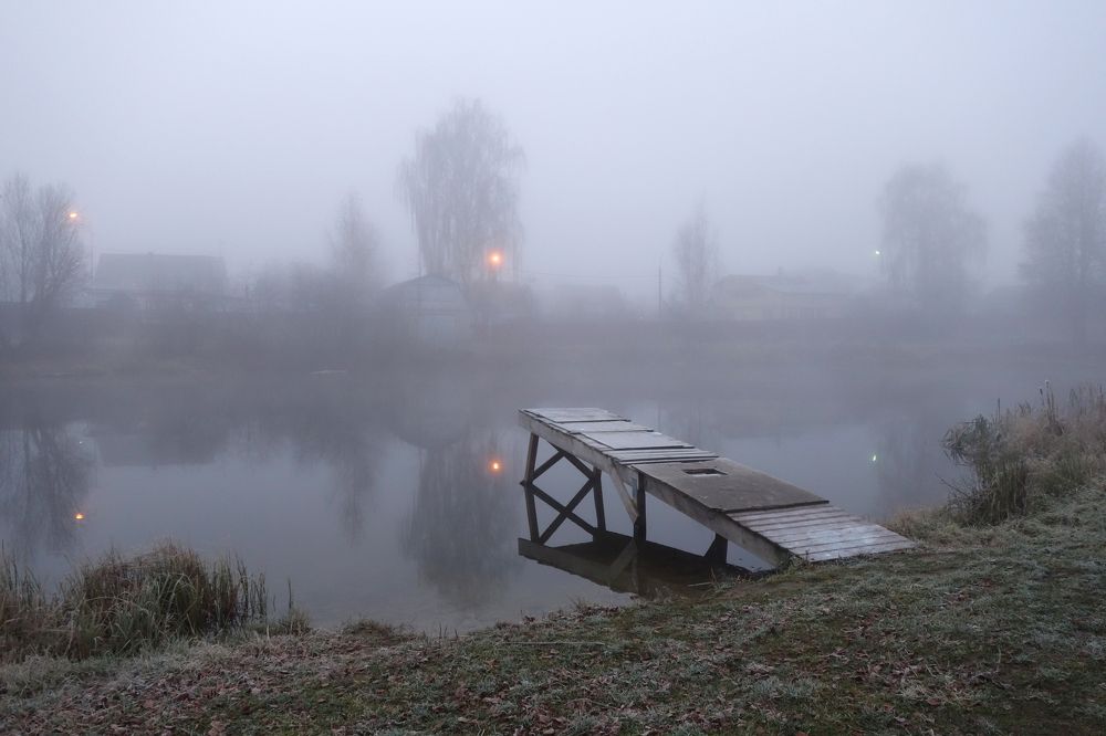 на рассвете