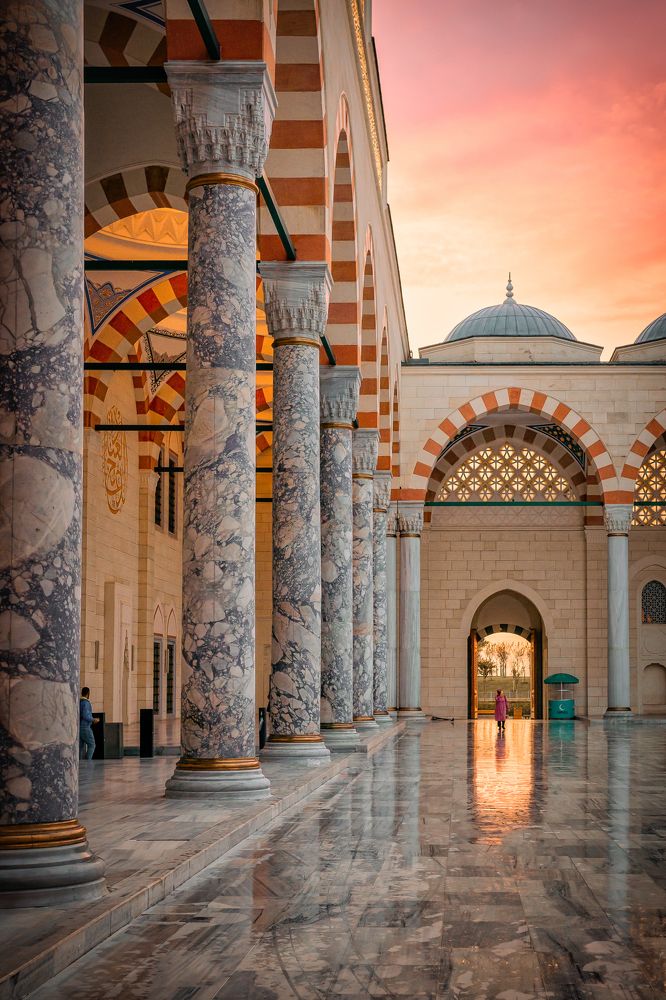 Стамбул. Закат в мечети Чамлыджа