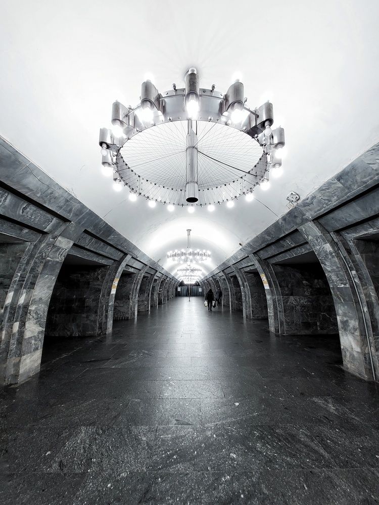 empty subway during a pandemic