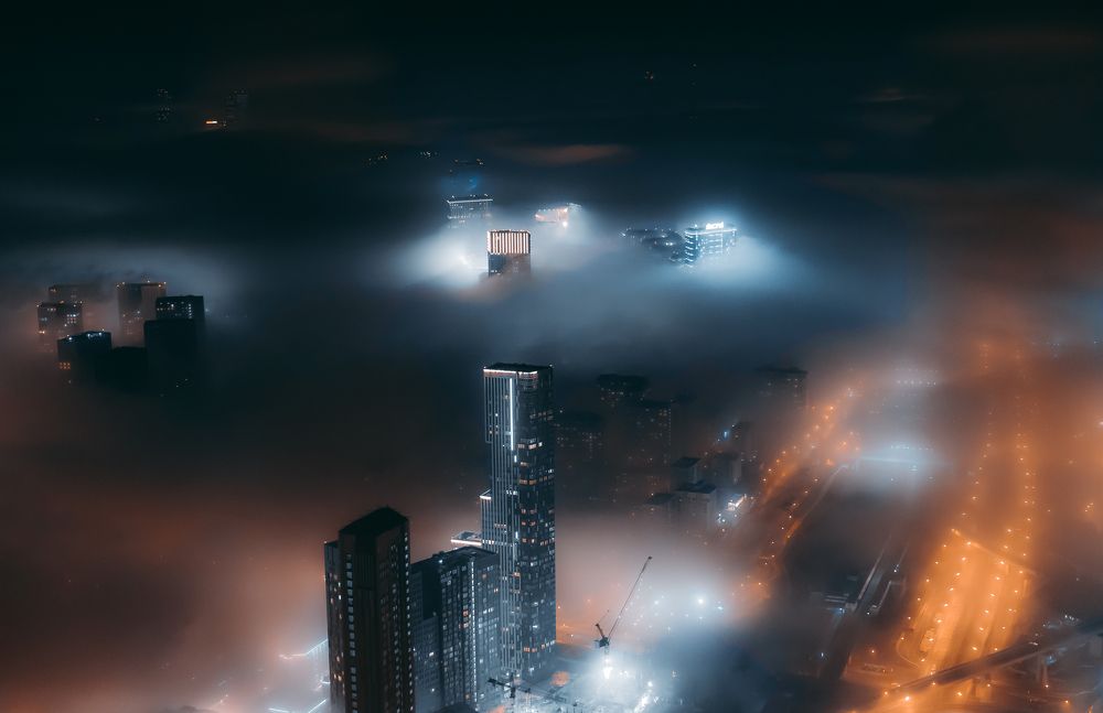 Москва. Ноябрьский туман 2021