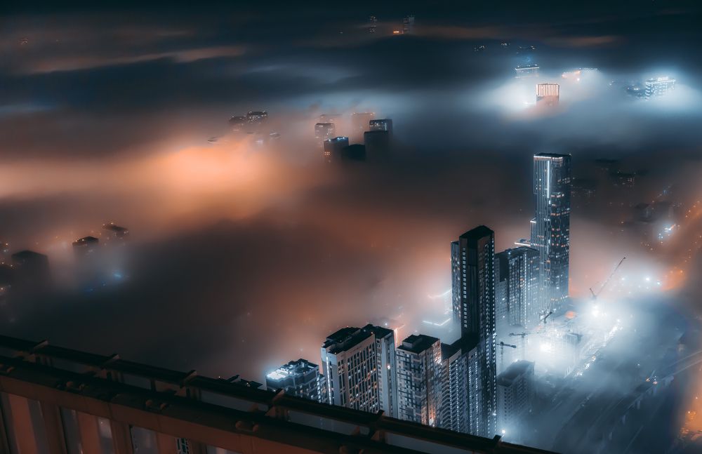 Москва. Ноябрьский туман 2021