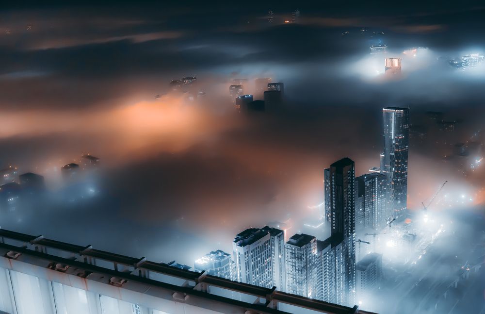 Москва. Ноябрьский туман 2021