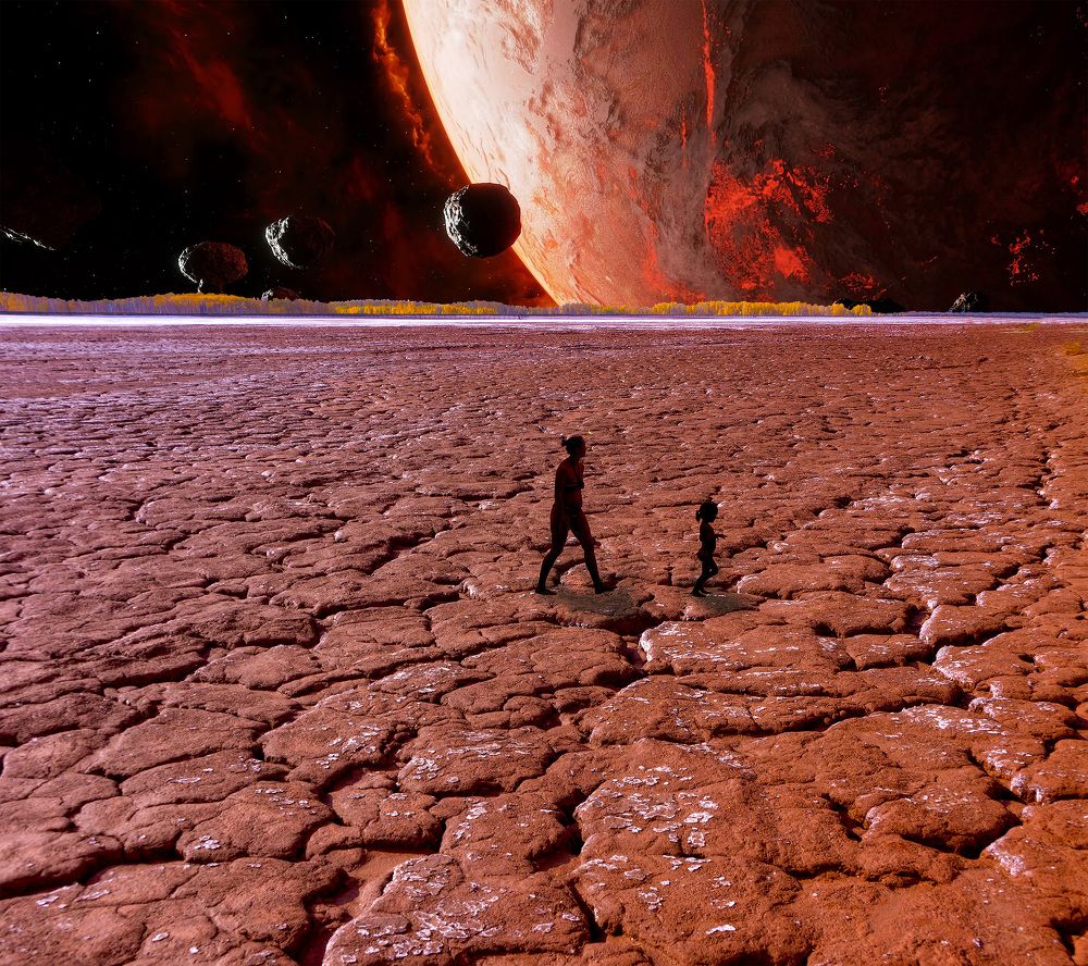 Шламовые поля.